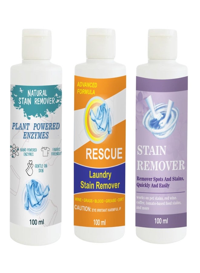 مجموعة مزيلات بقع توفوس: مزيل بقع القمصان، البرتقالي، والبنفسجي | محلول تنظيف متعدد الأسطح للملابس والأقمشة والمفروشات (100 غرام لكل عبوة) - Image 1